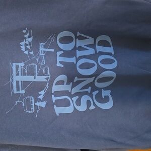 Pacific & Co. - Blue 'Up To Snow Good' Graphic Crewneck Sweatshirt - XL